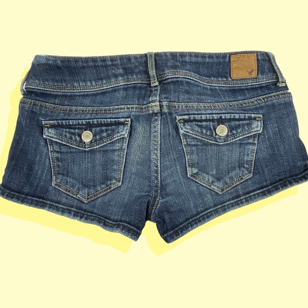 American Eagle Stretch Distressed Denim Shorts 2